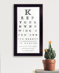 Eye Chart II 4 Black Framed Print Wall Art - Homeroots