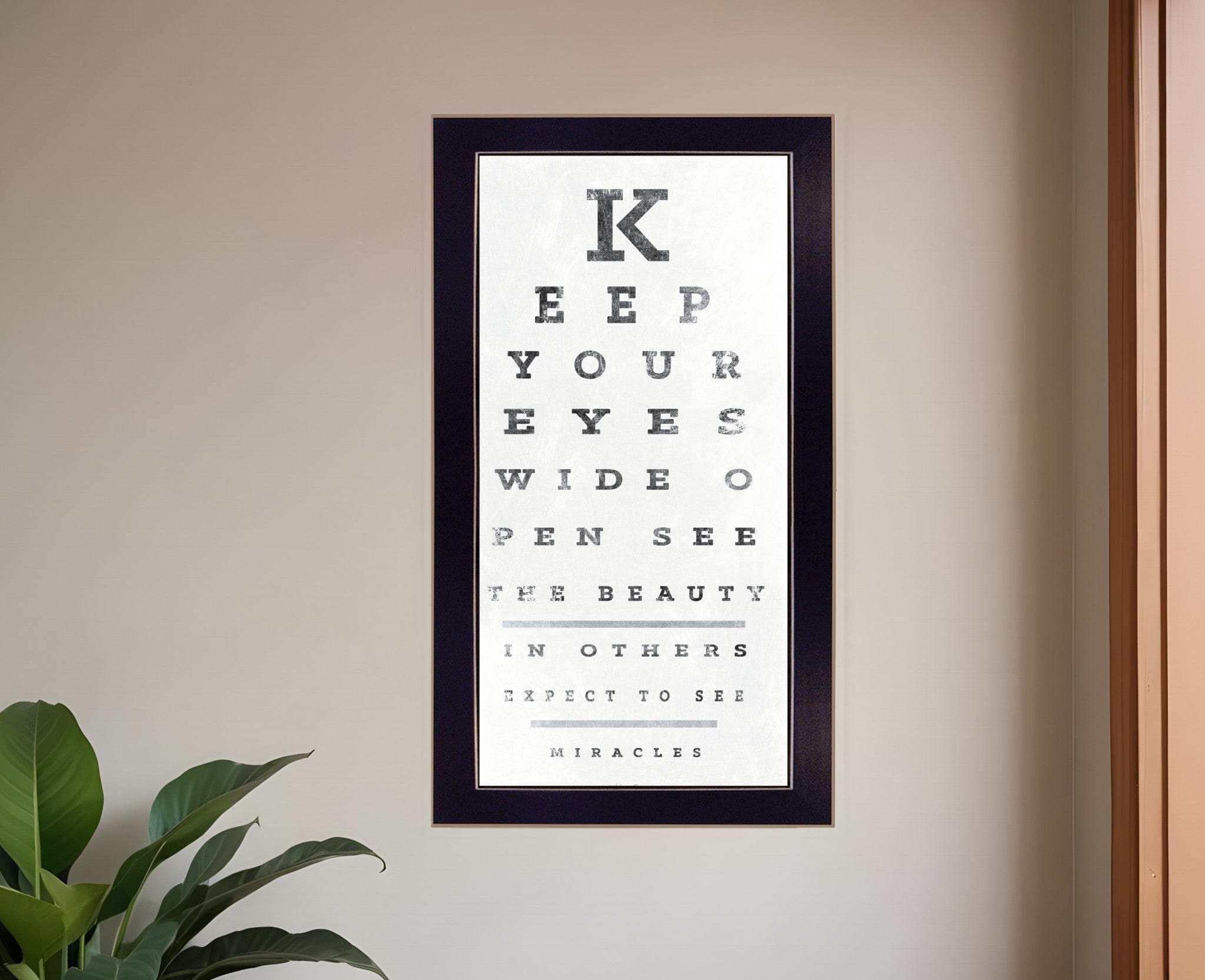 Eye Chart II 4 Black Framed Print Wall Art - Homeroots