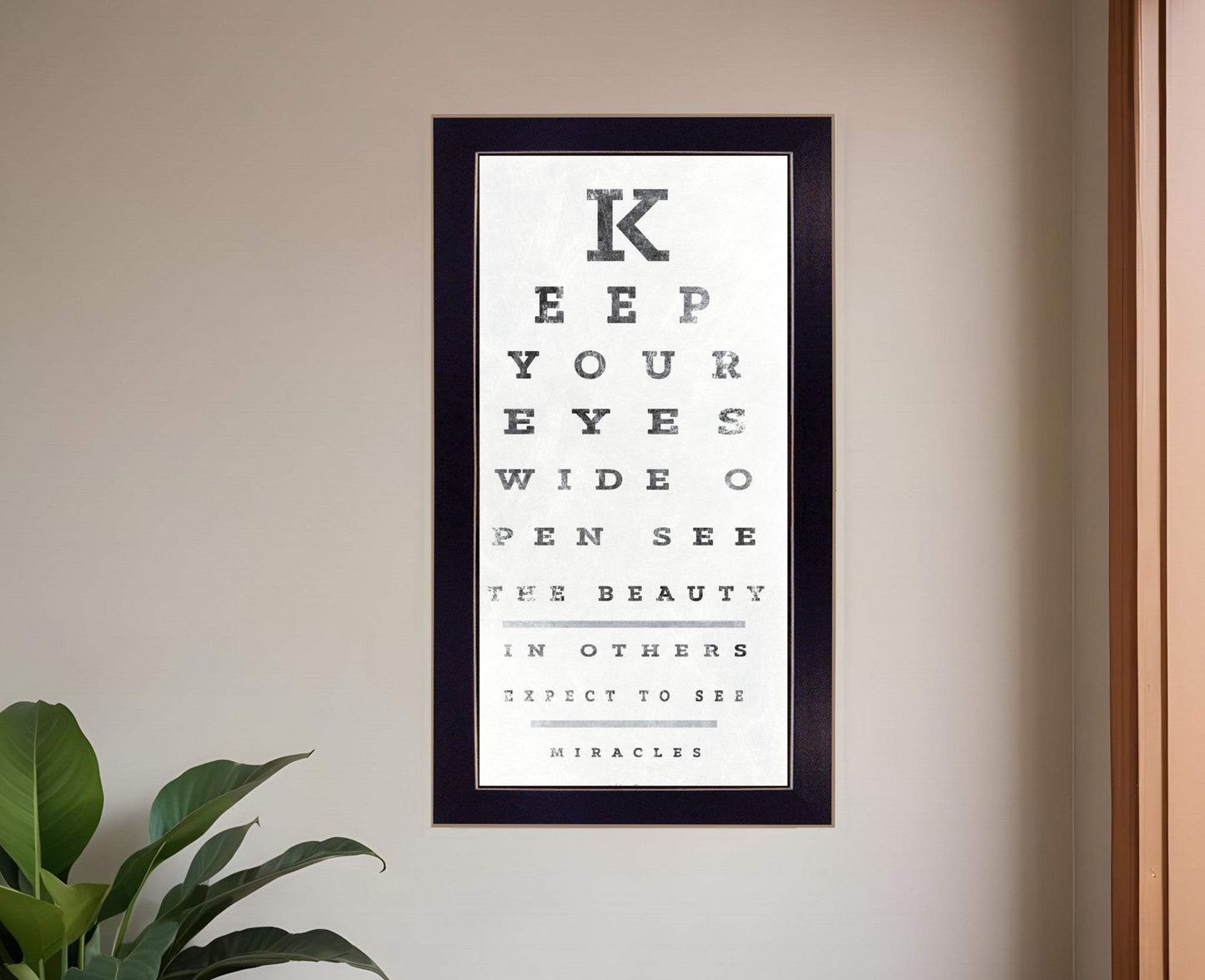 Eye Chart II 4 Black Framed Print Wall Art - Homeroots - Flyclothing LLC