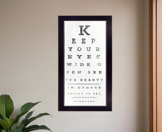 Eye Chart II 4 Black Framed Print Wall Art - Homeroots