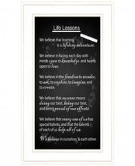 Life Lessons 3 White Framed Print Wall Art - Homeroots