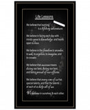 Life Lessons 4 Black Framed Print Wall Art - Homeroots