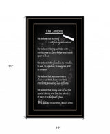 Life Lessons 4 Black Framed Print Wall Art - Homeroots - Flyclothing LLC