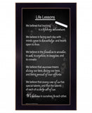 Life Lessons 5 Black Framed Print Wall Art - Homeroots