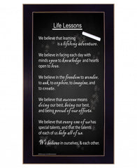 Life Lessons 5 Black Framed Print Wall Art - Homeroots
