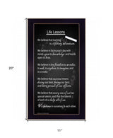 Life Lessons 5 Black Framed Print Wall Art - Homeroots - Flyclothing LLC