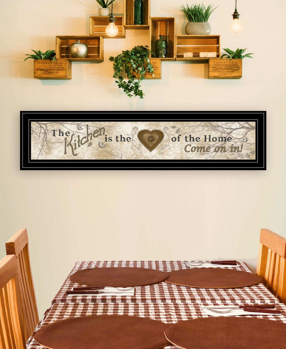 Love of Nature Kitchen or Heart of Then Home 2 Black Framed Print Kitchen Wall Art - Homeroots - Flyclothing LLC