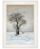 Harmony 1 White Framed Print Kitchen Wall Art - Homeroots