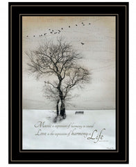 Harmony 2 Black Framed Print Kitchen Wall Art - Homeroots