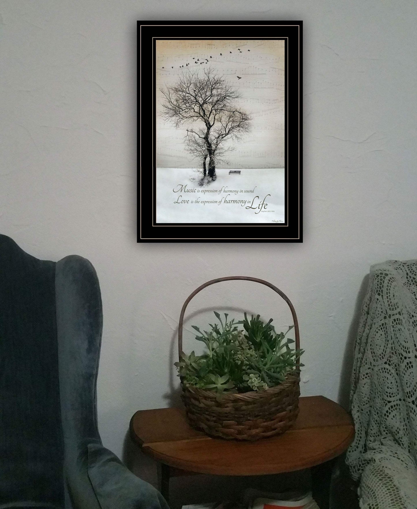 Harmony 2 Black Framed Print Kitchen Wall Art - Homeroots - Flyclothing LLC