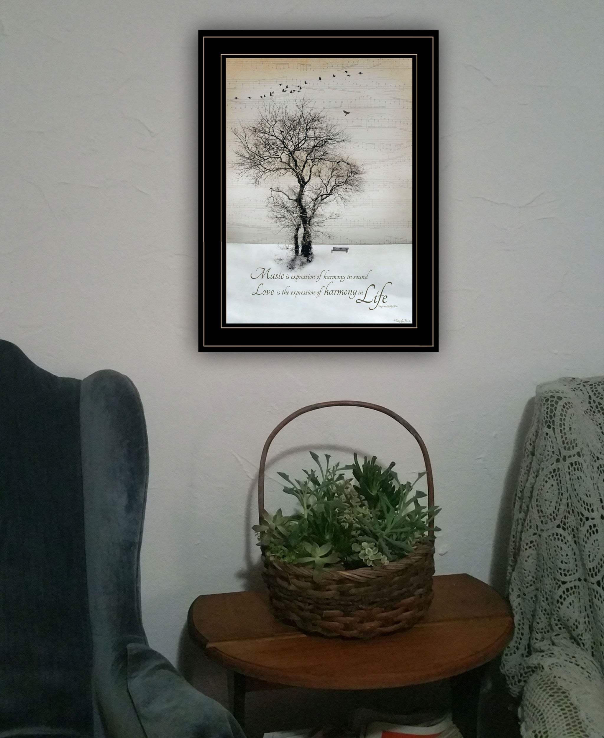 Harmony 2 Black Framed Print Kitchen Wall Art - Homeroots - Flyclothing LLC