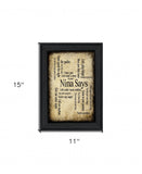 Nina Says 2 Black Framed Print Wall Art - Homeroots