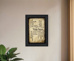 Nina Says 2 Black Framed Print Wall Art - Homeroots