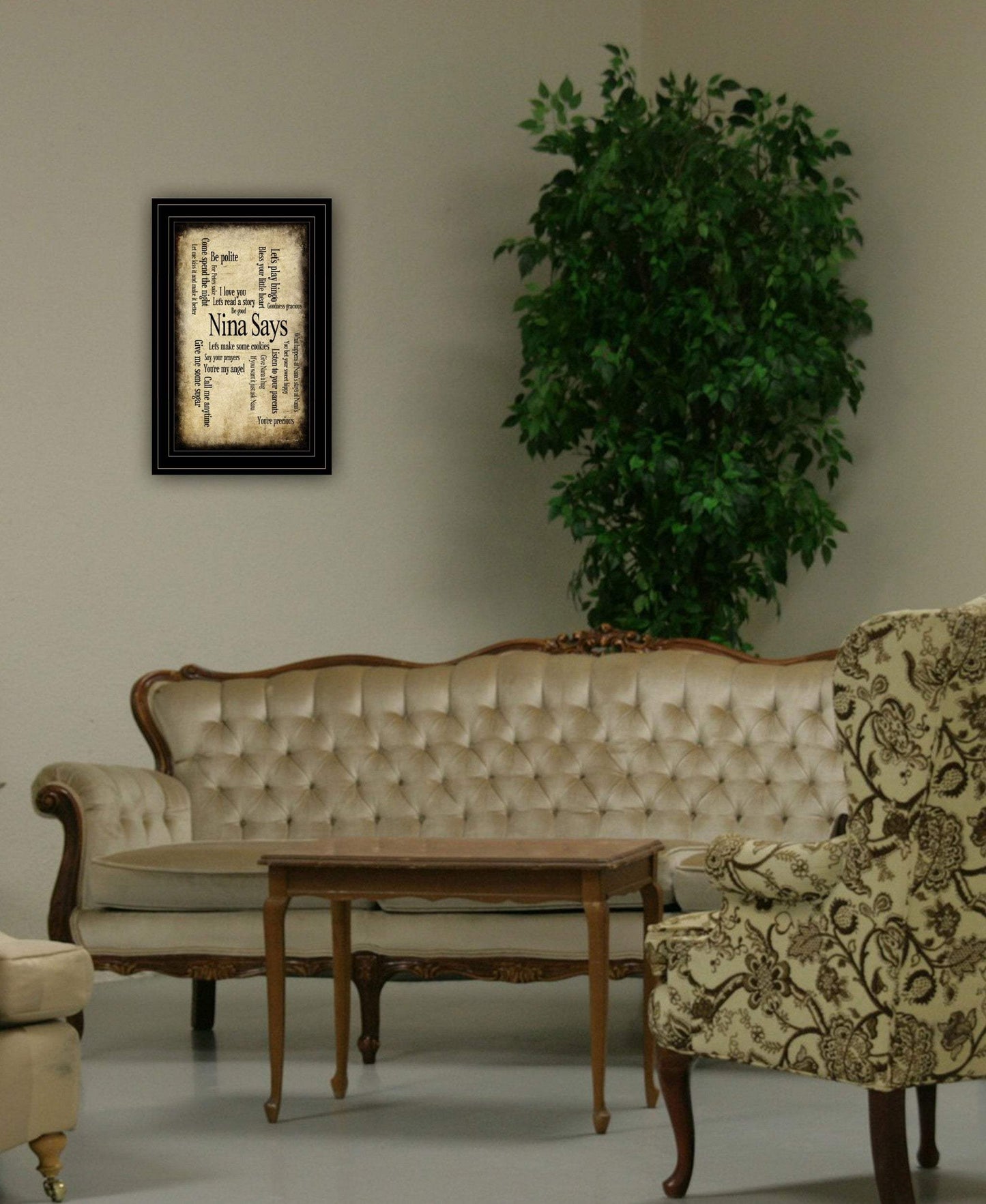 Nina Says 3 Black Framed Print Wall Art - Homeroots - Flyclothing LLC
