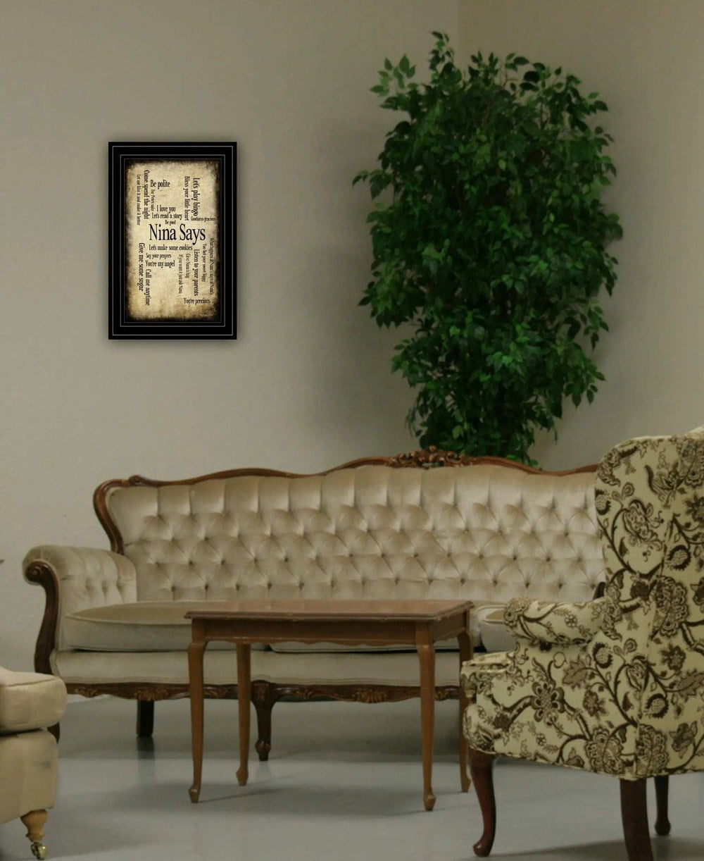 Nina Says 3 Black Framed Print Wall Art - Homeroots - Flyclothing LLC