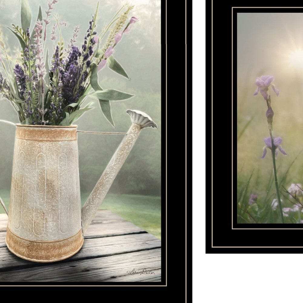 Set Of Two Bloom Where You are Planted 2 Black Framed Print Wall Art - Homeroots - Flyclothing LLC