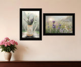 Set Of Two Bloom Where You are Planted 2 Black Framed Print Wall Art - Homeroots