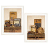 Set Of Two Creek Water Laundry White Framed Print Bathroom Wall Art - Homeroots