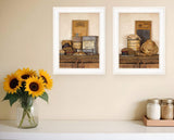 Set Of Two Creek Water Laundry White Framed Print Bathroom Wall Art - Homeroots - Flyclothing LLC