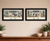 Set Of Two Farm Fresh 2 Black Framed Print Wall Art - Homeroots - Flyclothing LLC
