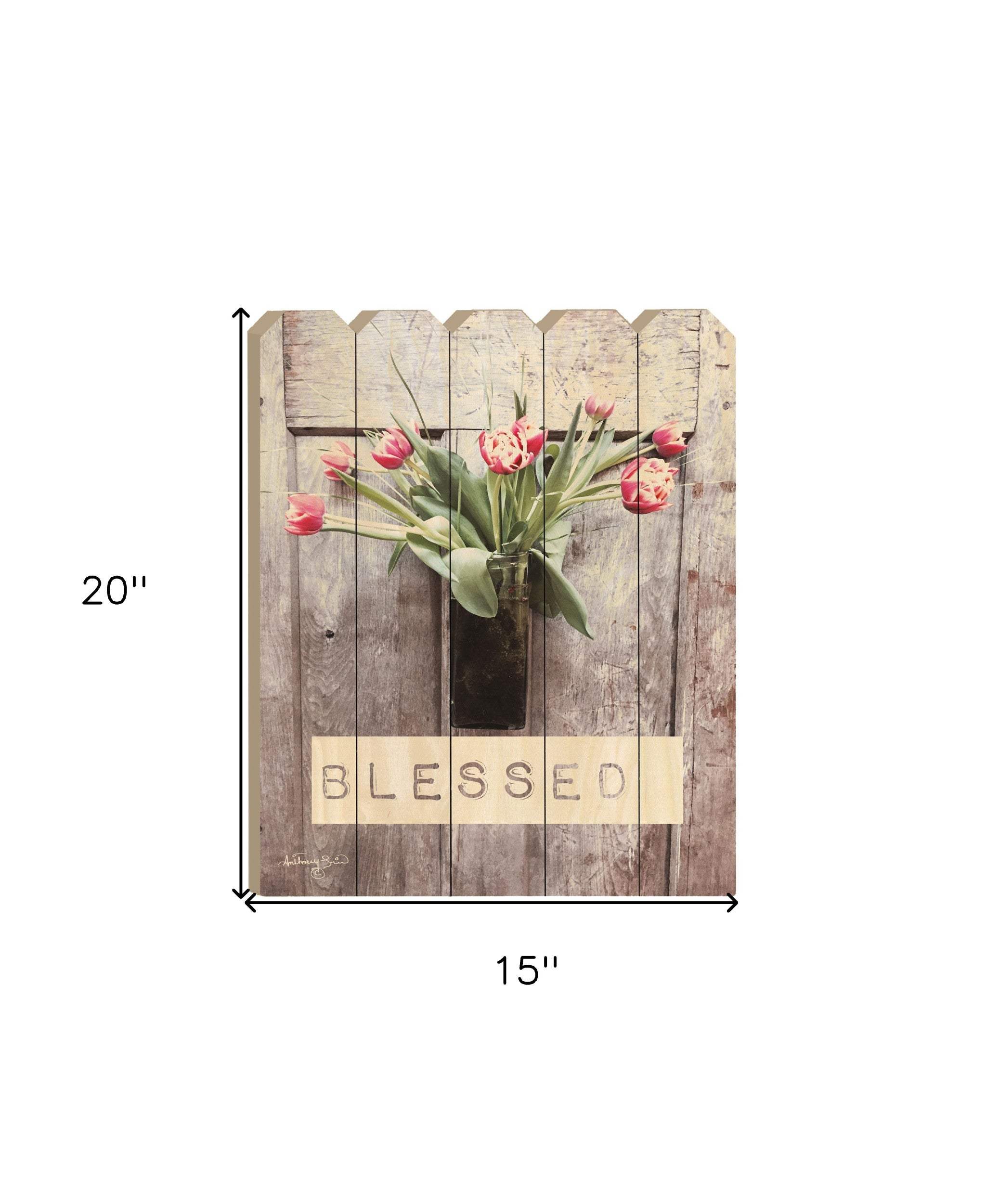 Blessed Tulips Unframed Print Wall Art - Homeroots - Flyclothing LLC