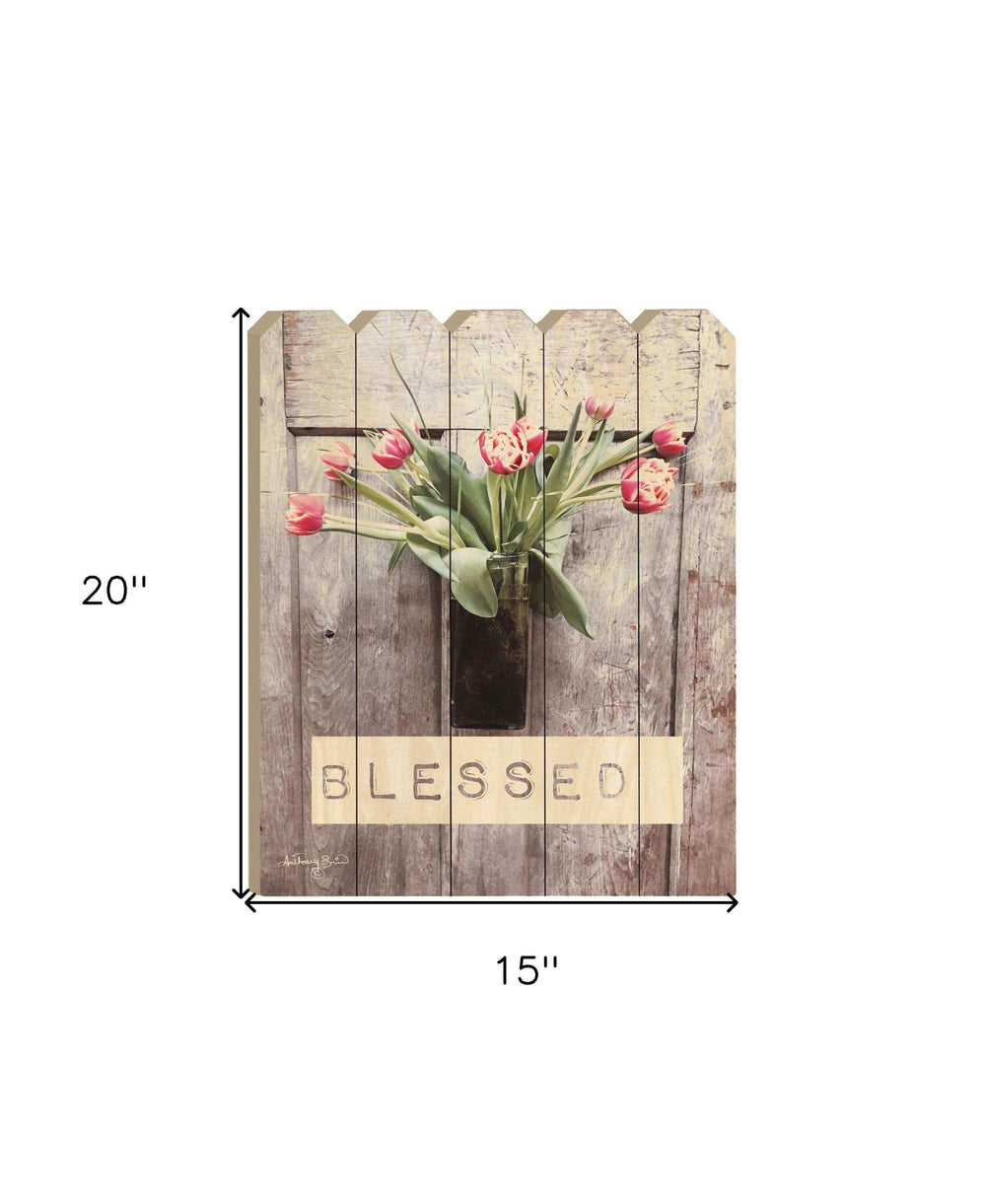 Blessed Tulips Unframed Print Wall Art - Homeroots - Flyclothing LLC