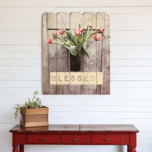 Blessed Tulips Unframed Print Wall Art - Homeroots - Flyclothing LLC