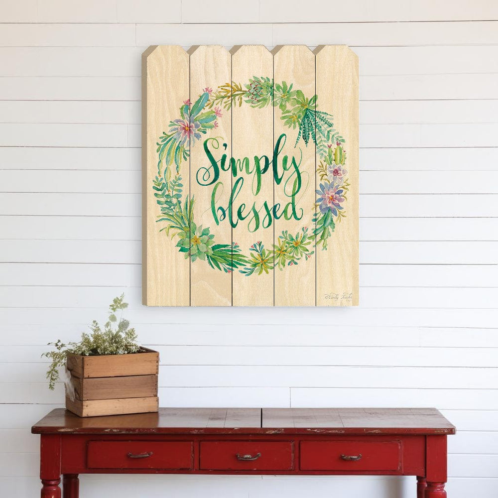 Simply Blessed Unframed Print Wall Art - Homeroots