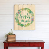 Simply Blessed Unframed Print Wall Art - Homeroots