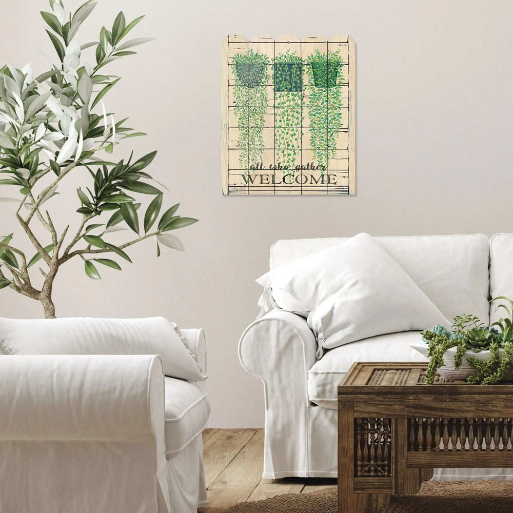 Ivy Welcome Unframed Print Wall Art - Homeroots - Flyclothing LLC