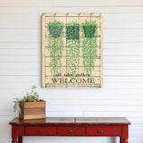 Ivy Welcome Unframed Print Wall Art - Homeroots