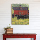 By the Red Barn Unframed Print Wall Art - Homeroots