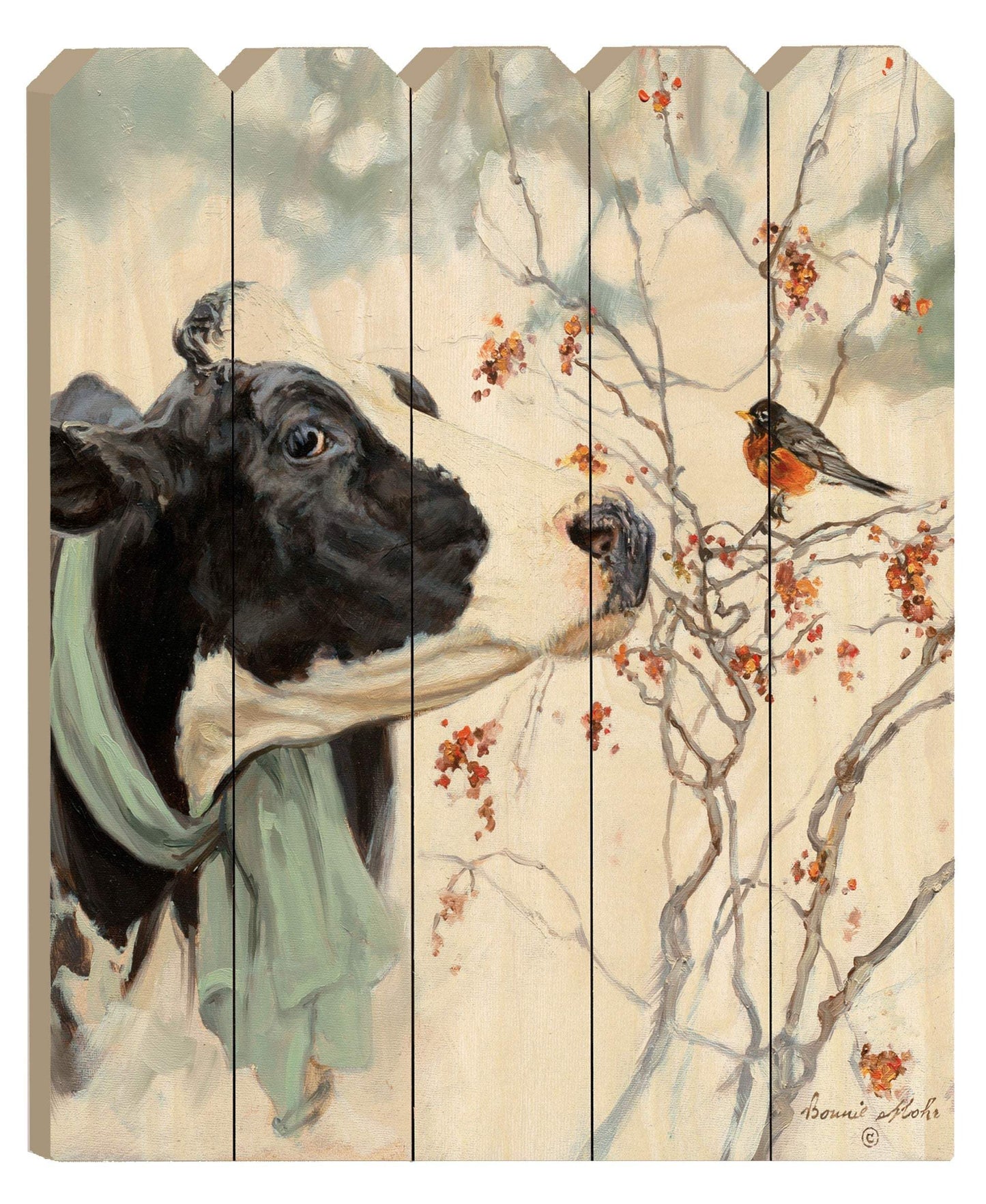 Winter Robin Unframed Print Wall Art - Homeroots - Flyclothing LLC