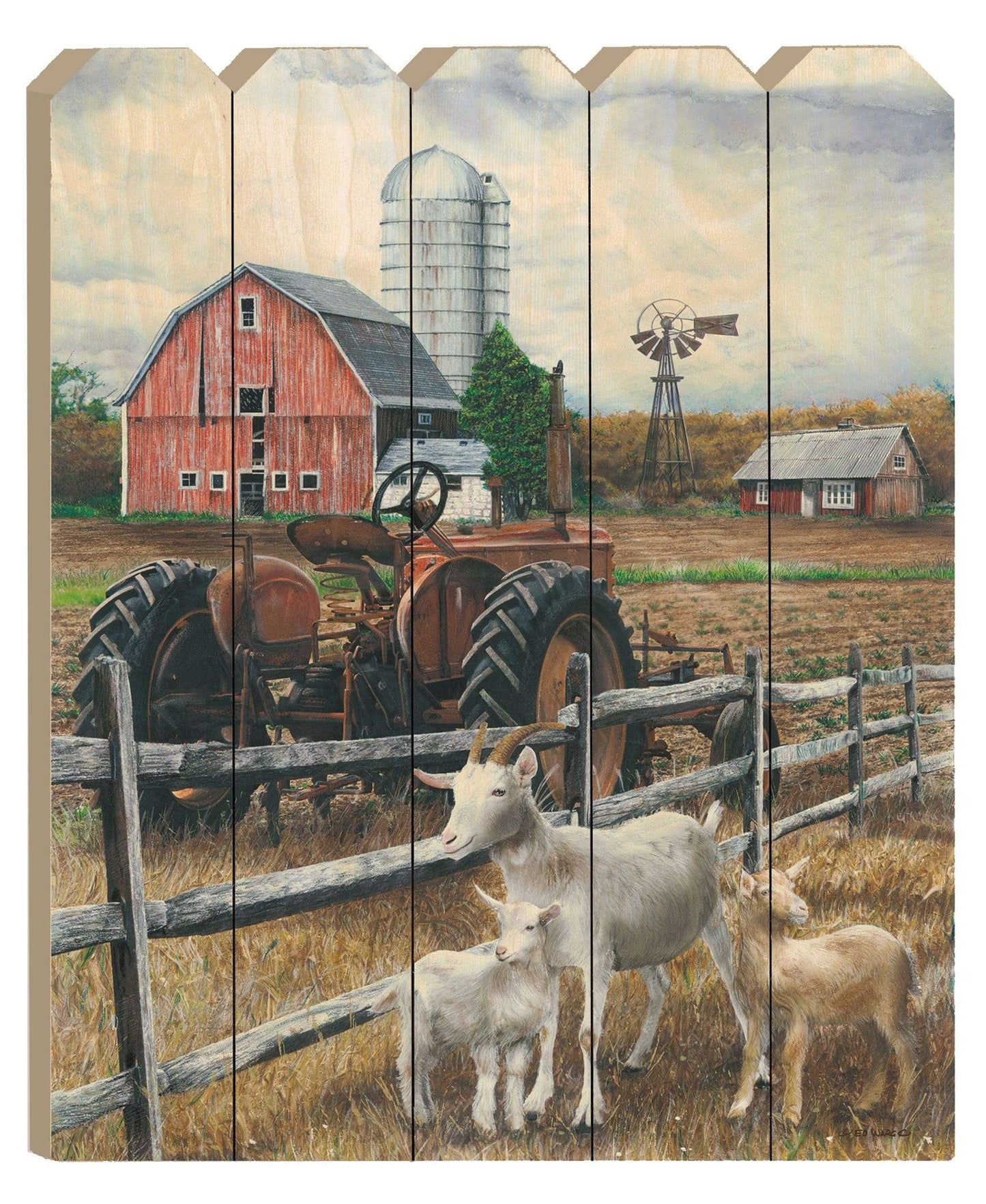 The Old Tractor Unframed Print Wall Art - Homeroots - Flyclothing LLC
