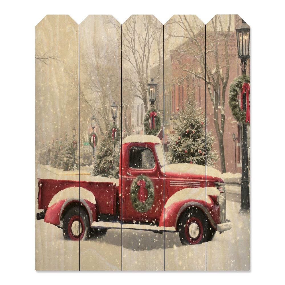 Snowy Day in Wellsboro Unframed Print Wall Art - Homeroots