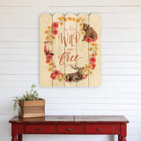 Wild and Free Wreath Unframed Print Wall Art - Homeroots