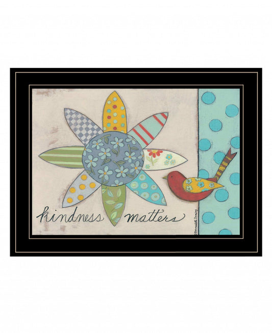 Kindness Matters 2 Black Framed Print Wall Art - Homeroots - Flyclothing LLC