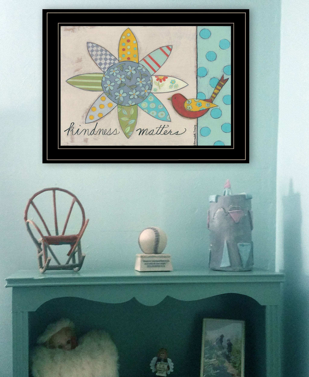 Kindness Matters 2 Black Framed Print Wall Art - Homeroots - Flyclothing LLC