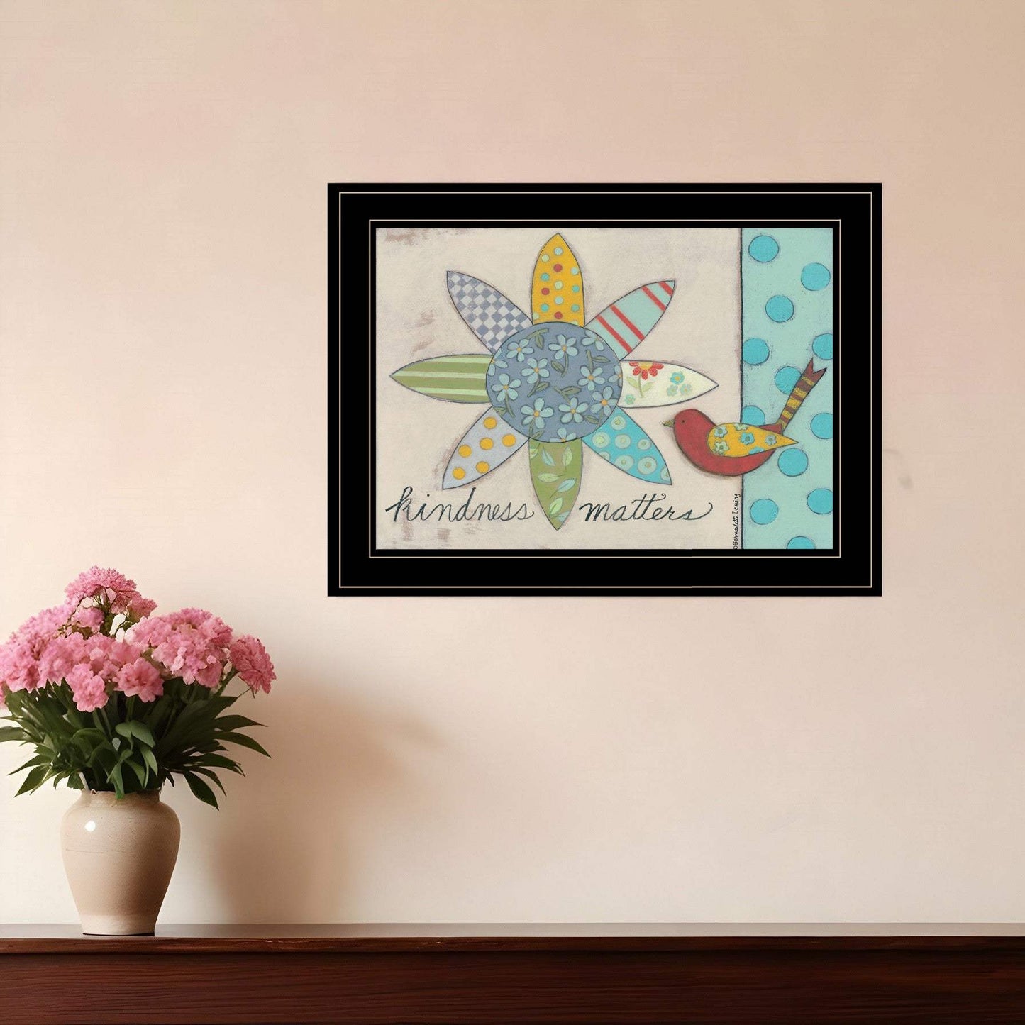 Kindness Matters 2 Black Framed Print Wall Art - Homeroots - Flyclothing LLC