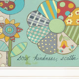 Sow Kindness Scatter Love 1 White Framed Print Wall Art - Homeroots