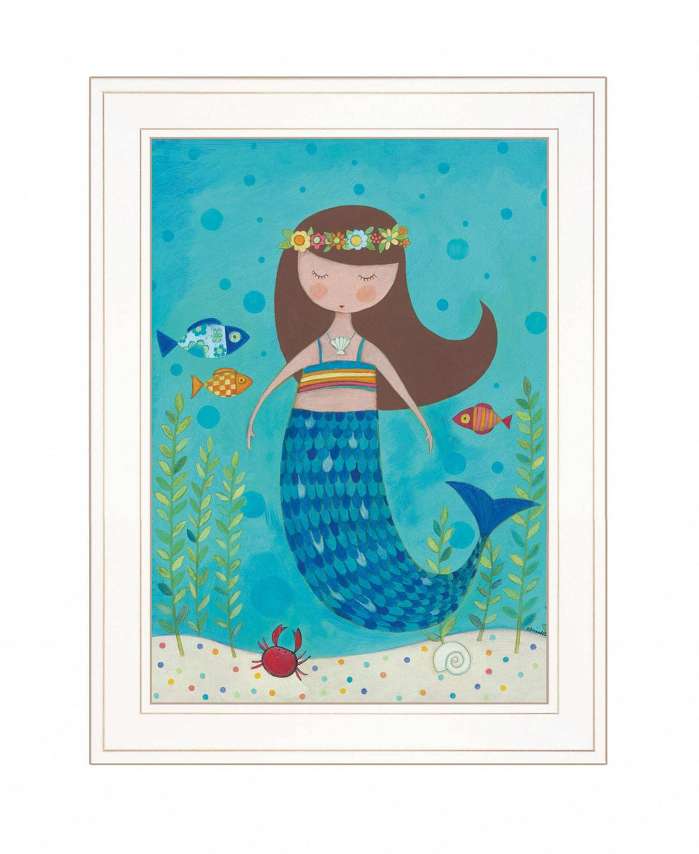 Under the Sea 3 White Framed Print Wall Art - Homeroots - Flyclothing LLC