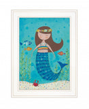 Under the Sea 3 White Framed Print Wall Art - Homeroots
