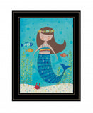 Under the Sea 4 Black Framed Print Wall Art - Homeroots