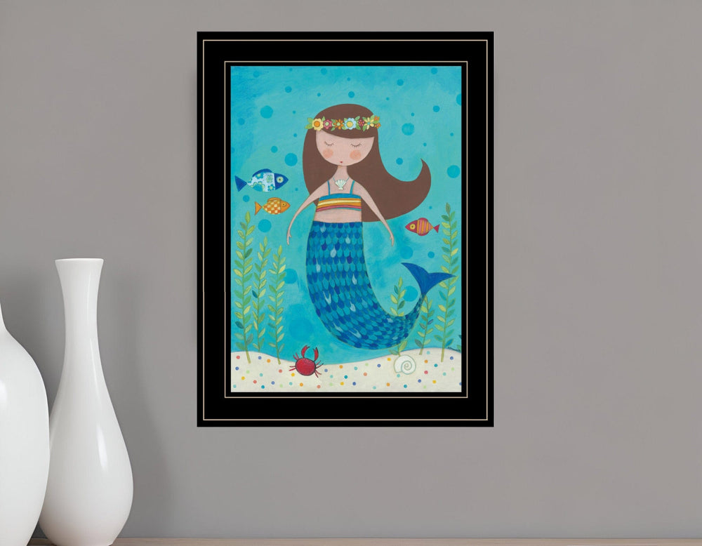 Under the Sea 4 Black Framed Print Wall Art - Homeroots