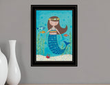 Under the Sea 4 Black Framed Print Wall Art - Homeroots