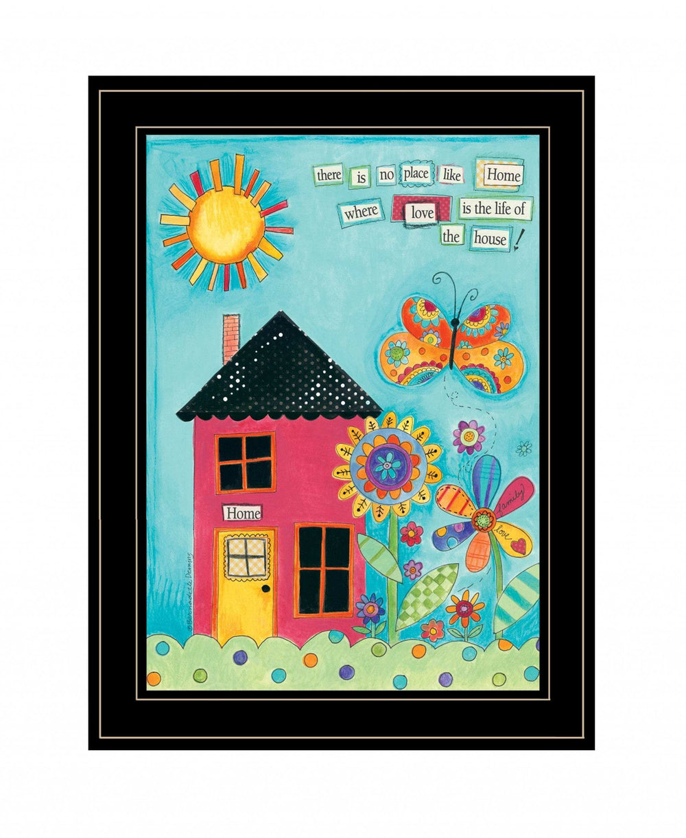 No Place Like Home 2 Black Framed Print Wall Art - Homeroots - Flyclothing LLC