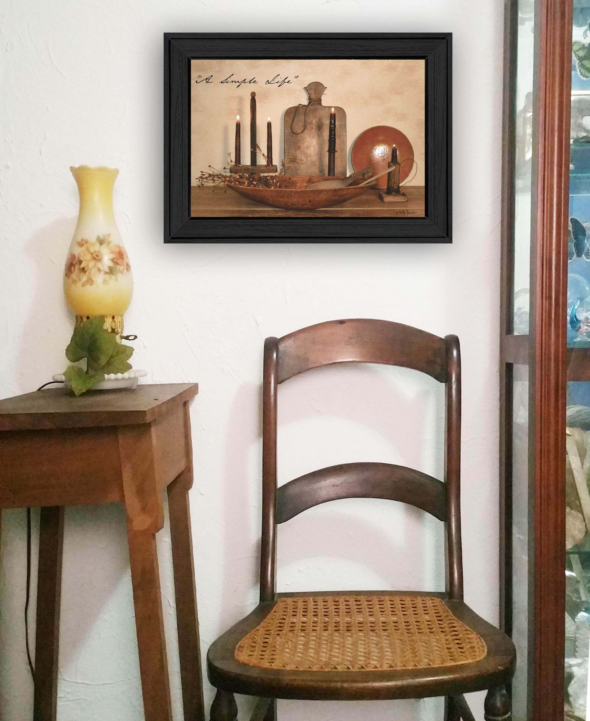 A Simple Life 1 Black Framed Print Wall Art - Homeroots - Flyclothing LLC