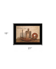 A Simple Life 3 Black Framed Print Wall Art - Homeroots