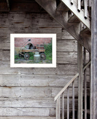 Milk Wagon 2 White Framed Print Wall Art - Homeroots