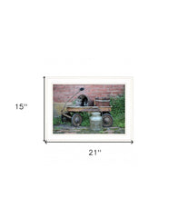 Milk Wagon 2 White Framed Print Wall Art - Homeroots